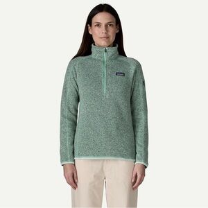 Patagonia Mint Green Half-Zip Fleece Pullover